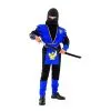 Costume De Petit Ninja Bleu Et Noir