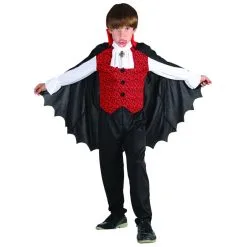 Costume De Petit Vampire Avec Cape Mi-longue -Camouflage Soldes Boutique Costume de petit vampire avec cape mi longue 16684