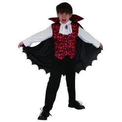 Costume De Petit Vampire Imprimé Têtes De Mort -Camouflage Soldes Boutique Costume de petit vampire imprime tetes de mort 24415