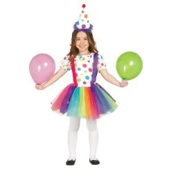 Costume De Petite Clown Avec Tutu