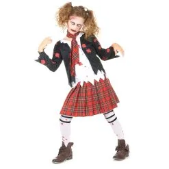 Costume De Petite écolière Zombie