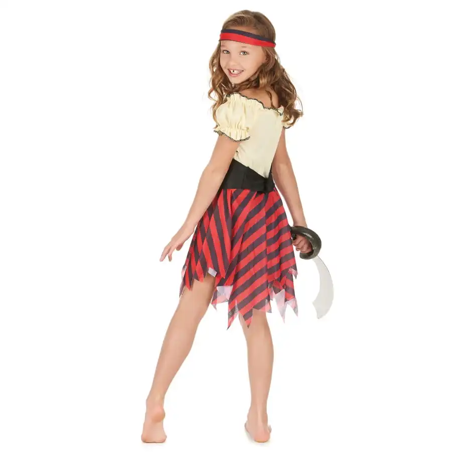 Costume De Petite Piratesse Motif Tete De Mort 3 Costume De Petite Piratesse Motif Tete De Mort – Image 3