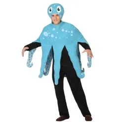 Costume De Pieuvre Bleue Pour Homme