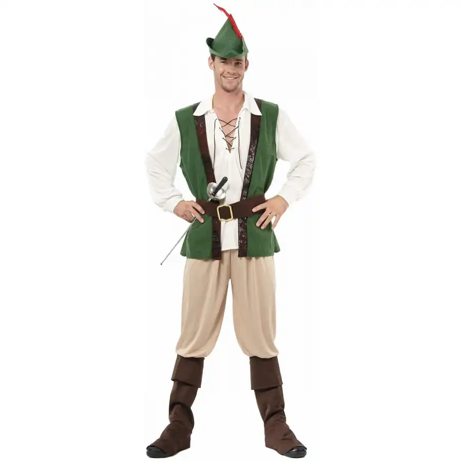Costume De Robin Des Bois Adulte, Authentique 1 Costume De Robin Des Bois Adulte, Authentique