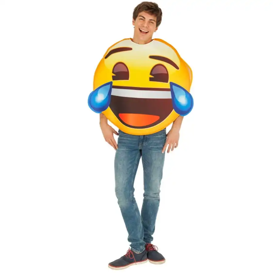 Costume De Smiley Pleure De Rire Pour Adulte 1 Costume De Smiley Pleure De Rire Pour Adulte