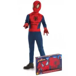 Costume De Spiderman Et Gants Pour Enfant, Coffret