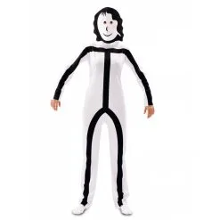 Costume De Stickman Pour Adulte Avec Masque -Camouflage Soldes Boutique Costume de stickman pour adulte avec masque 63796