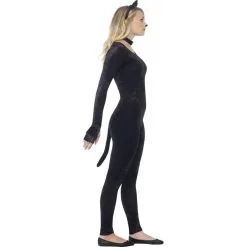 Costume Moulant De Chat En Velour Pour Ado -Camouflage Soldes Boutique Costume moulant de chat en velour pour ado 3