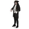 Costume Noir Doré De Capitaine Pirate