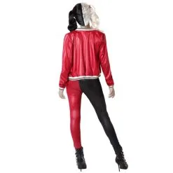 Costume Noir Rouge D'arlequin Tueuse Pour Femme -Camouflage Soldes Boutique Costume noir rouge d arlequin tueuse pour femme 66187