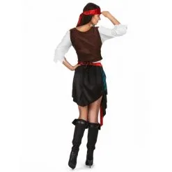 Costume Rayé Noir Bleu Dame Pirate Grande Taille -Camouflage Soldes Boutique Costume raye noir bleu dame pirate grande taille 61418
