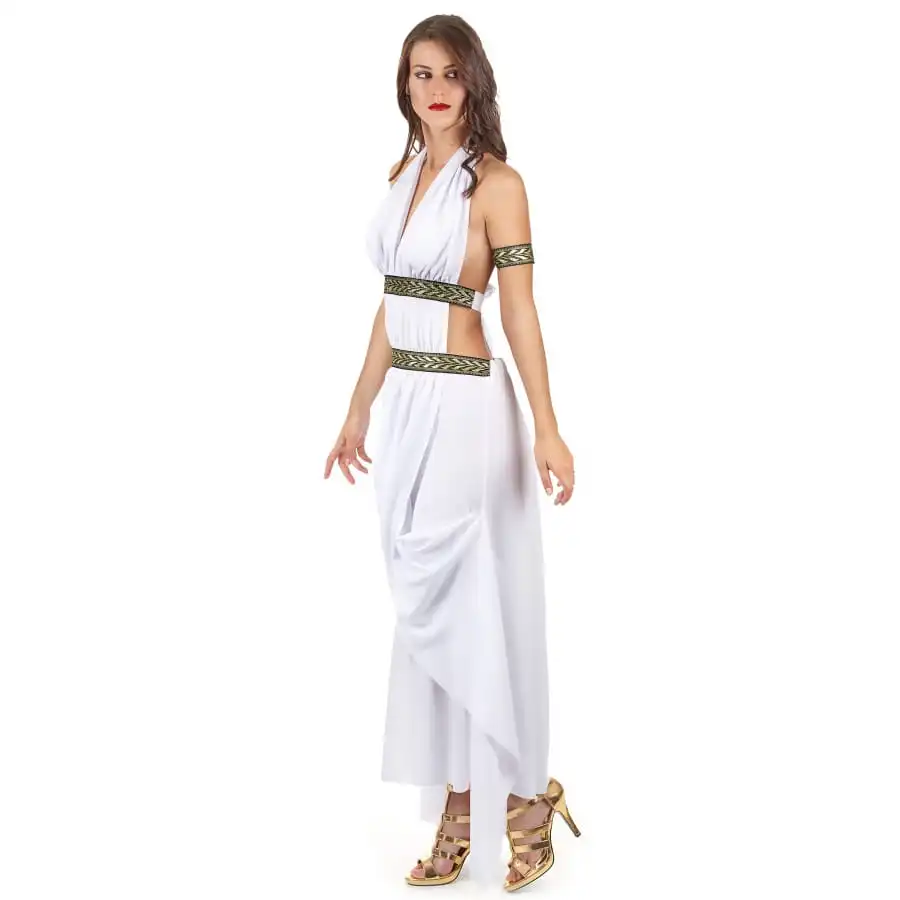 Costume Robe Blanche De Reine Grecque 3 Costume Robe Blanche De Reine Grecque â Image 3