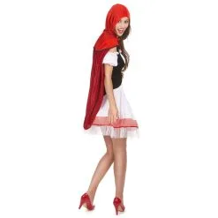 Costume Robe Courte De Chaperon Rouge Pour Femme -Camouflage Soldes Boutique Costume robe courte de chaperon rouge pour femme 17487