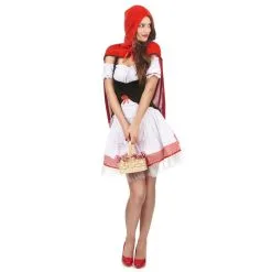 Costume Robe Courte De Chaperon Rouge Pour Femme
