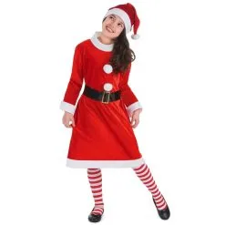 Costume Robe De Mère Noël Pour Enfant