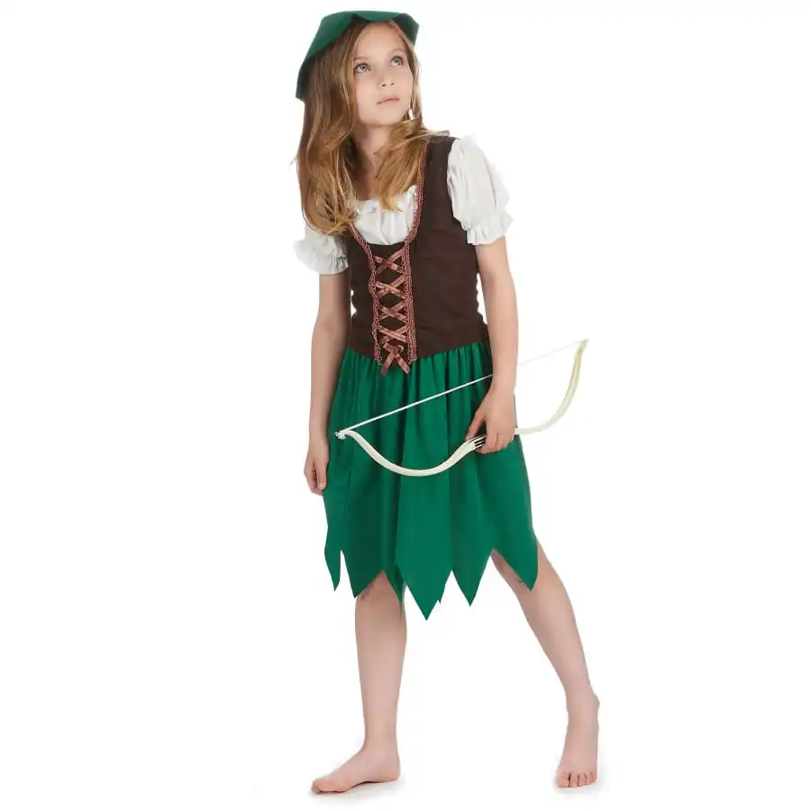 Costume Robe De Robin Pour Petite Fille 2 Costume Robe De Robin Pour Petite Fille â Image 2