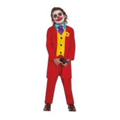 Costume Rouge De Fou De BD Pour Enfant