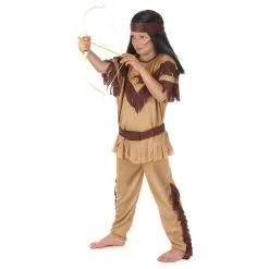 Costume Tunique D'indien Marron Clair Pour Enfant 8 Costume Tunique D'indien Marron Clair Pour Enfant -Camouflage Soldes Boutique Costume tunique d indien marron clair pour enfant 13453