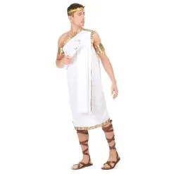 Costume Tunique Grecque Blanche Pour Homme -Camouflage Soldes Boutique Costume tunique grecque blanche pour homme 12221