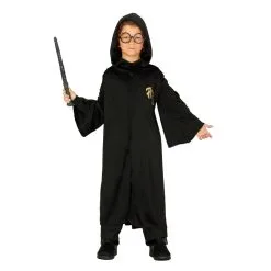 Costume Veste Noire à Capuche De Petit Sorcier