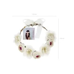 Couronne Blanche De Fleurs -Camouflage Soldes Boutique Couronne blanche de fleurs 65395