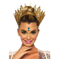 Couronne De Reine Orientale Dorée Pour Adulte
