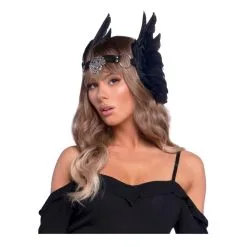 Couronne Noire Ailes D'ange Pour Adulte