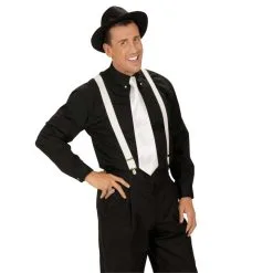 Cravate Blanche Unie Pour Adulte