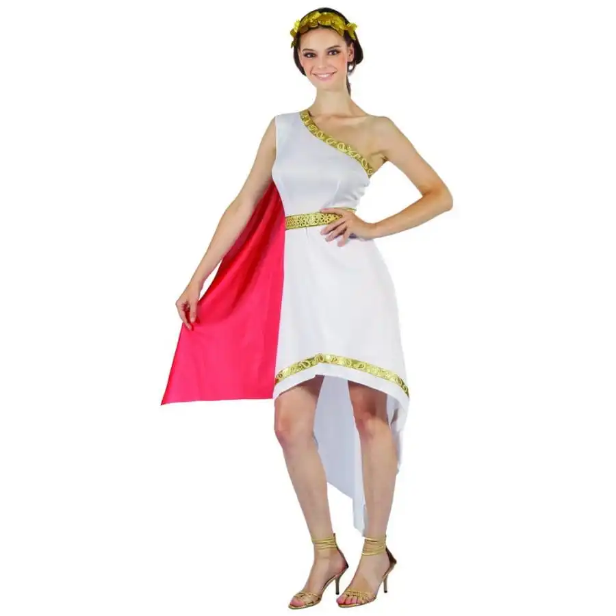 Déguisement Blanc Et Rouge De César Pour Femme 4 Déguisement Blanc Et Rouge De César Pour Femme – Image 4