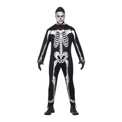 Déguisement Blanc Noir Squelette Homme
