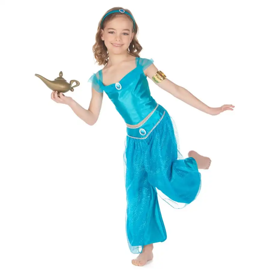 Déguisement Bleu Oriental Pour Fille 2 Déguisement Bleu Oriental Pour Fille – Image 2