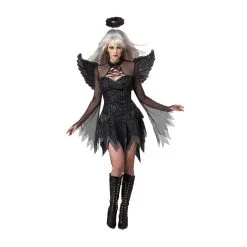 Déguisement D'ange Noir Pour Femme
