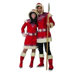 Déguisement D'esquimau Rouge Pour Homme