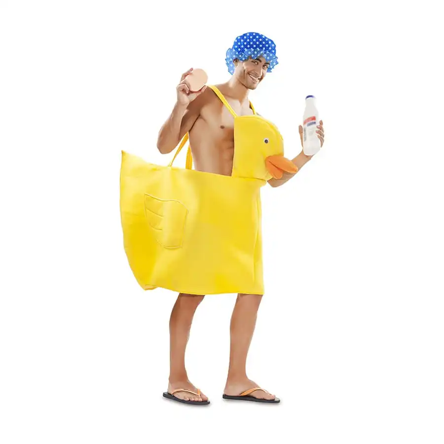 Déguisement De Canard De Bain Jaune Avec Bonnet 1 Déguisement De Canard De Bain Jaune Avec Bonnet
