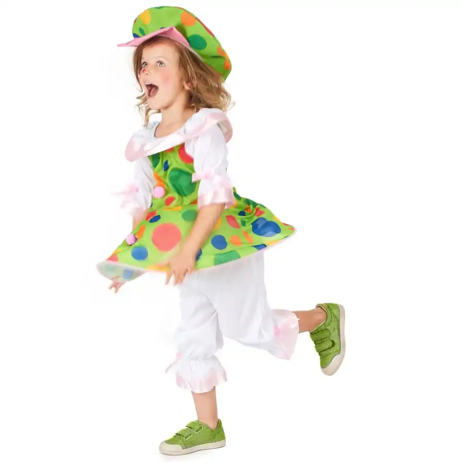 Déguisement De Clown En Jupette Pour Fillette 3 Déguisement De Clown En Jupette Pour Fillette – Image 3