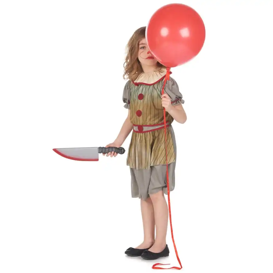 Déguisement De Clown Vintage Halloween Pour Fille 2 Déguisement De Clown Vintage Halloween Pour Fille – Image 2