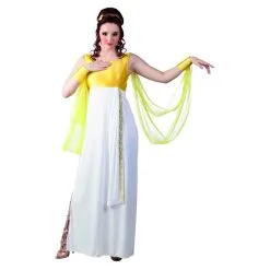 Déguisement De Déesse Grecque Doré Et Blanc