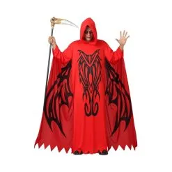 Déguisement De Démon Rouge Ailes Imprimées