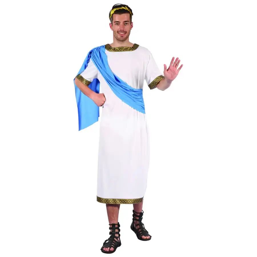 Déguisement De Jules César Avec Toge Bleue 4 Déguisement De Jules César Avec Toge Bleue – Image 4