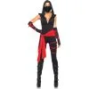 Déguisement De Ninja Pour Femme, Rouge Et Noir
