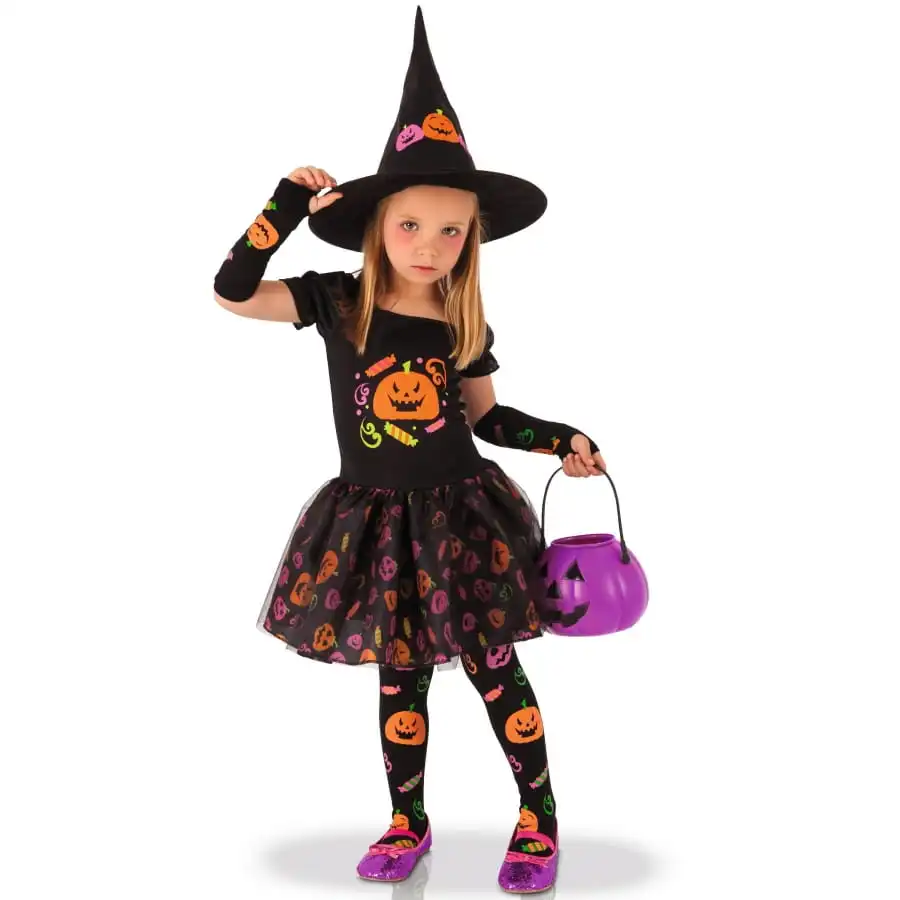 Déguisement De Petite Sorcière Citrouille 1 Déguisement De Petite Sorcière Citrouille