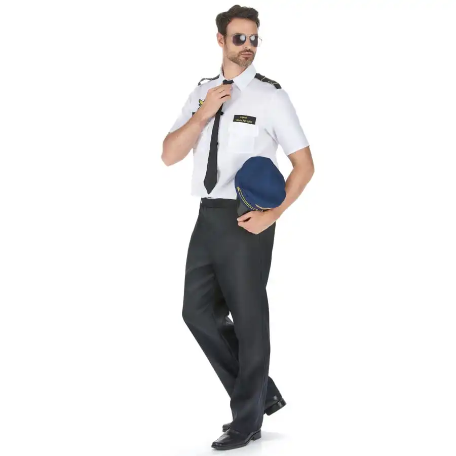 Déguisement De Pilote De Ligne Pour Adulte 2 Déguisement De Pilote De Ligne Pour Adulte – Image 2