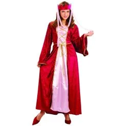 Déguisement De Reine Médiévale Imitation Velours