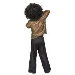 Déguisement Disco Noir Et Doré Pour Enfant 6 Déguisement Disco Noir Et Doré Pour Enfant -Camouflage Soldes Boutique Deguisement disco noir et dore pour enfant 21409