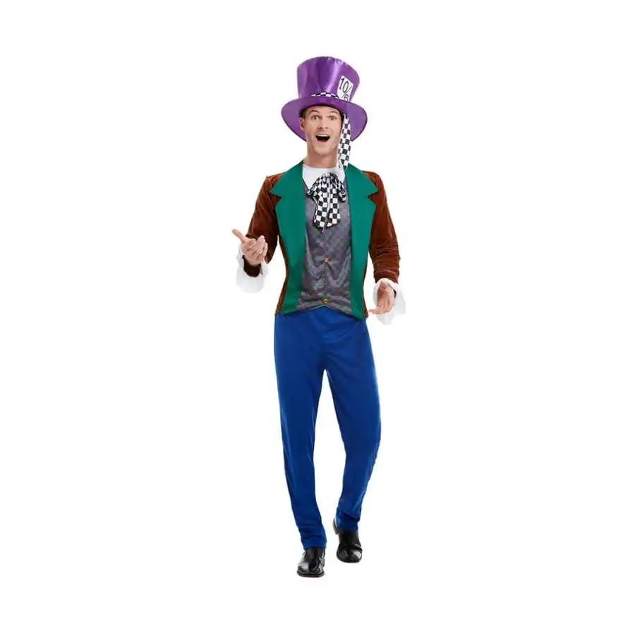 Déguisement Du Chapelier Fou Coloré Pour Homme 1 Déguisement Du Chapelier Fou Coloré Pour Homme