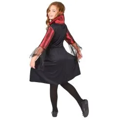 Déguisement Fille Vampire Noir Et Bordeaux Satiné -Camouflage Soldes Boutique Deguisement fille vampire noir et bordeaux satine 14430