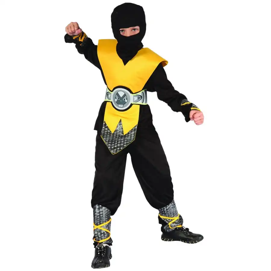 Déguisement Jaune De Ninja Pour Enfant 1 Déguisement Jaune De Ninja Pour Enfant