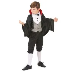 Déguisement Noir à Col Rouge De Vampire, Enfant 6 Déguisement Noir à Col Rouge De Vampire, Enfant -Camouflage Soldes Boutique Deguisement noir a col rouge de vampire enfant 14474