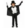 Déguisement Noir Argenté De Petit Magicien