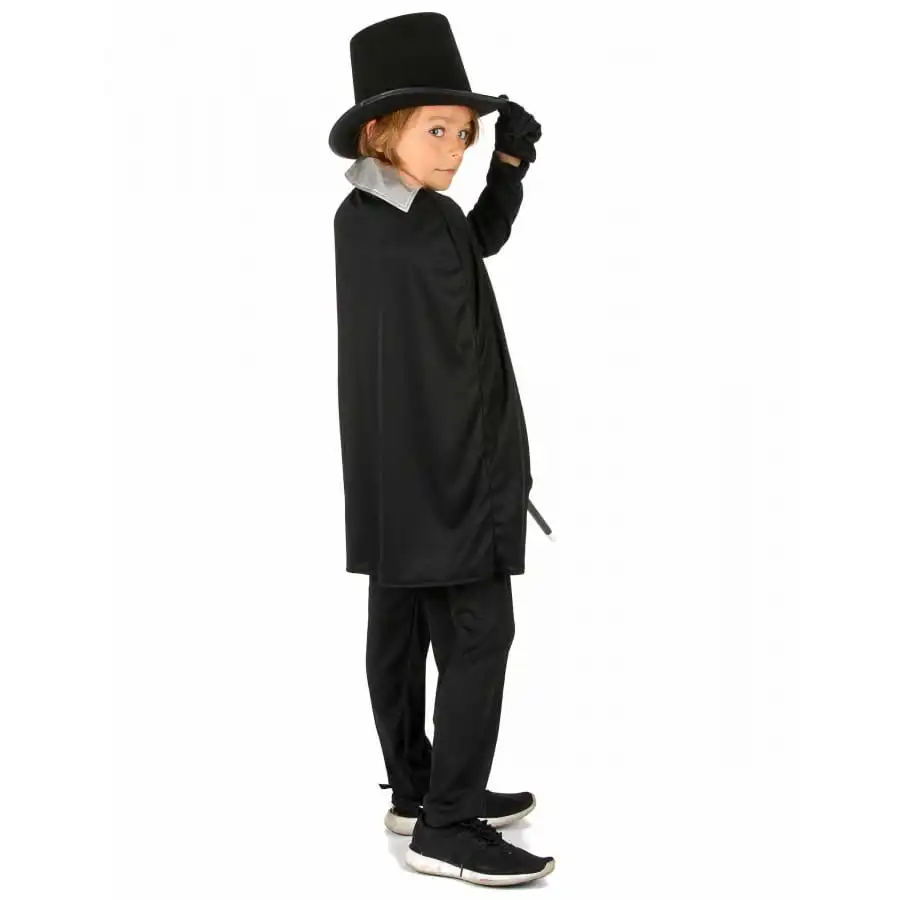 Déguisement Noir Argenté De Petit Magicien 3 Déguisement Noir Argenté De Petit Magicien – Image 3